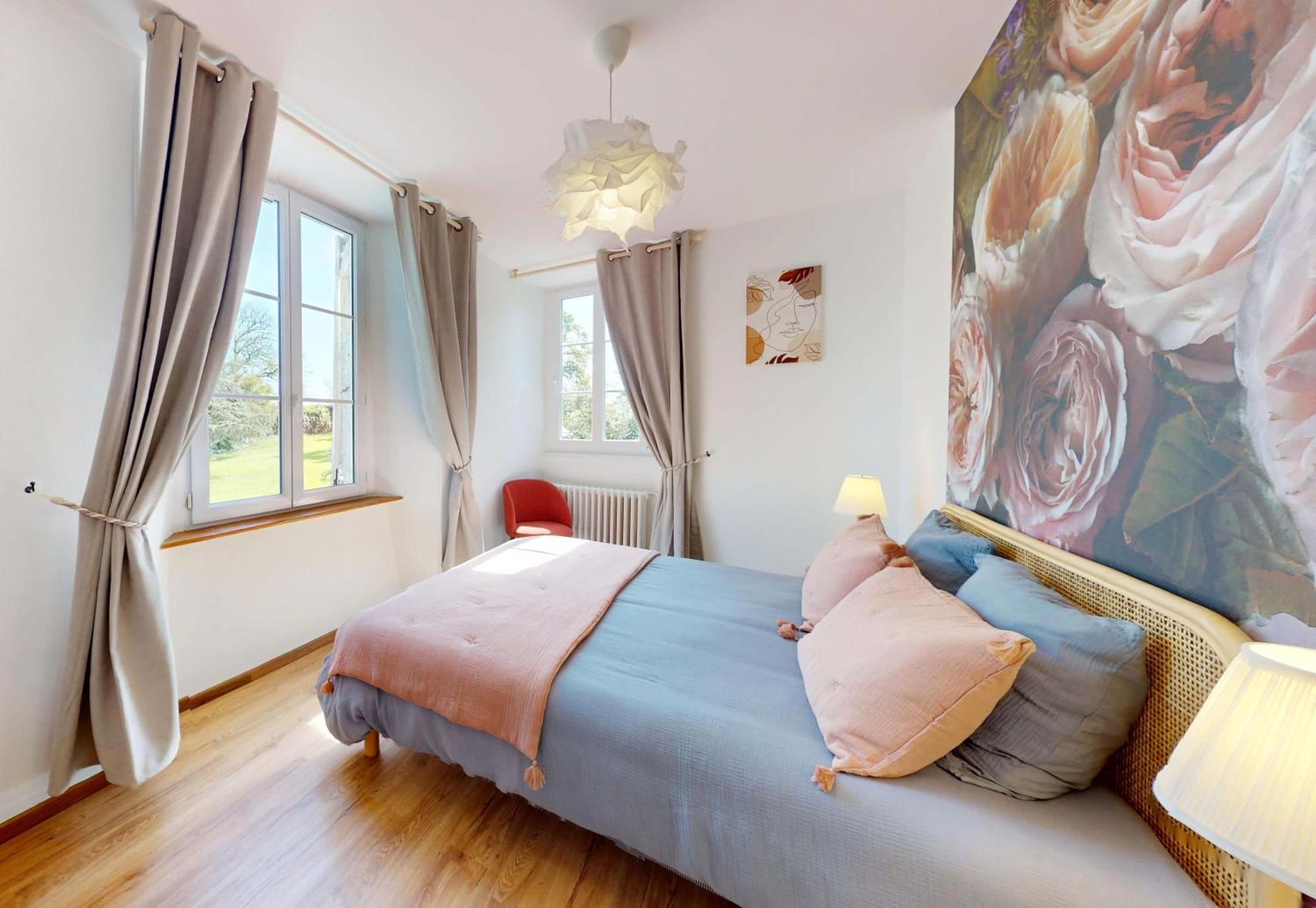 Bed and Breakfast Domaine De L'Eau Partie à Carentan Chambre photo